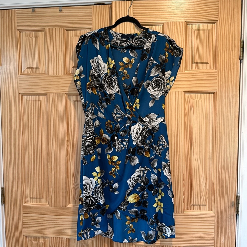 Rachel Roy blue floral dress size 14